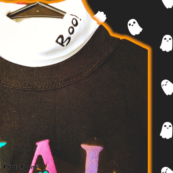 Vtg 90s Halloween sweatshirt - Picture 4 of 9